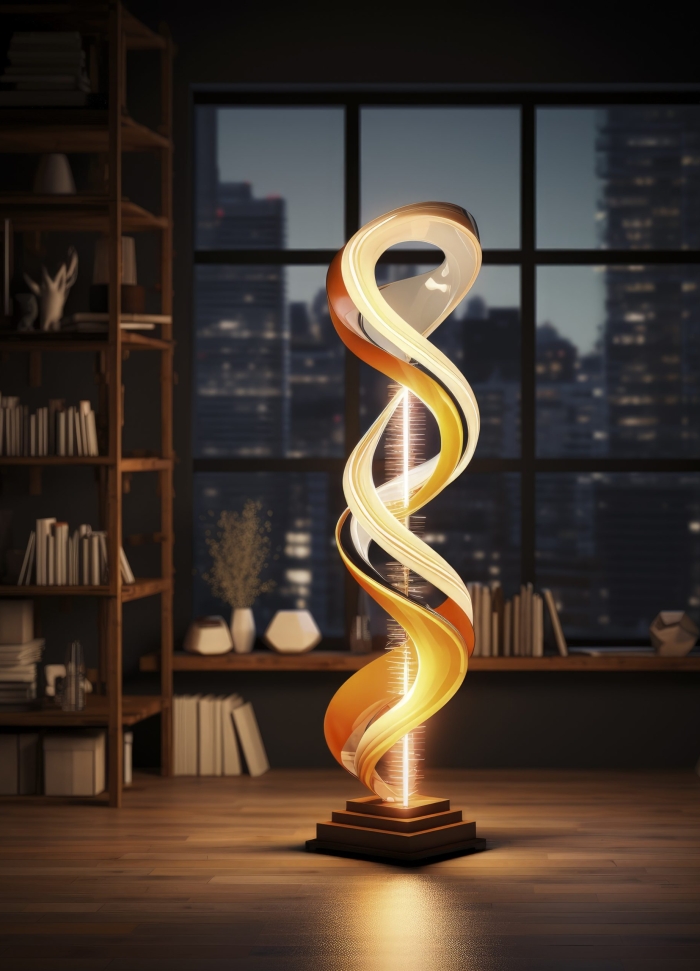 view-futuristic-light-lamp-design